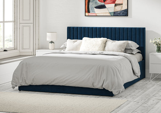 Symphony Classic Hugo Royal Upholstered Ottoman Bed Frame Only Bed Time4Sleep Manufacturing Single