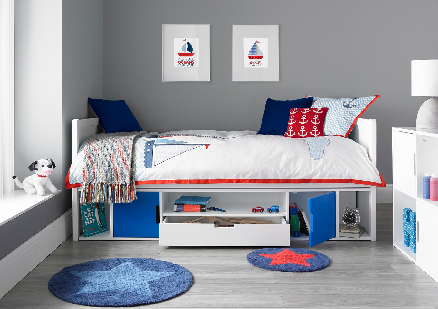 Vancouver Cabin Bed - Blue Bed time4sleepadmin