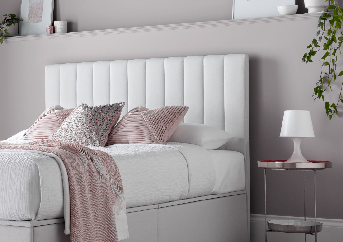 Onelife Off White Upholstered Ottoman Bed Frame Bed time4sleepadmin