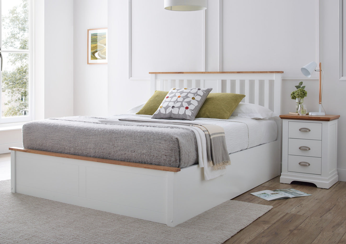 Verona White Ottoman Bed Frame Bed time4sleepadmin