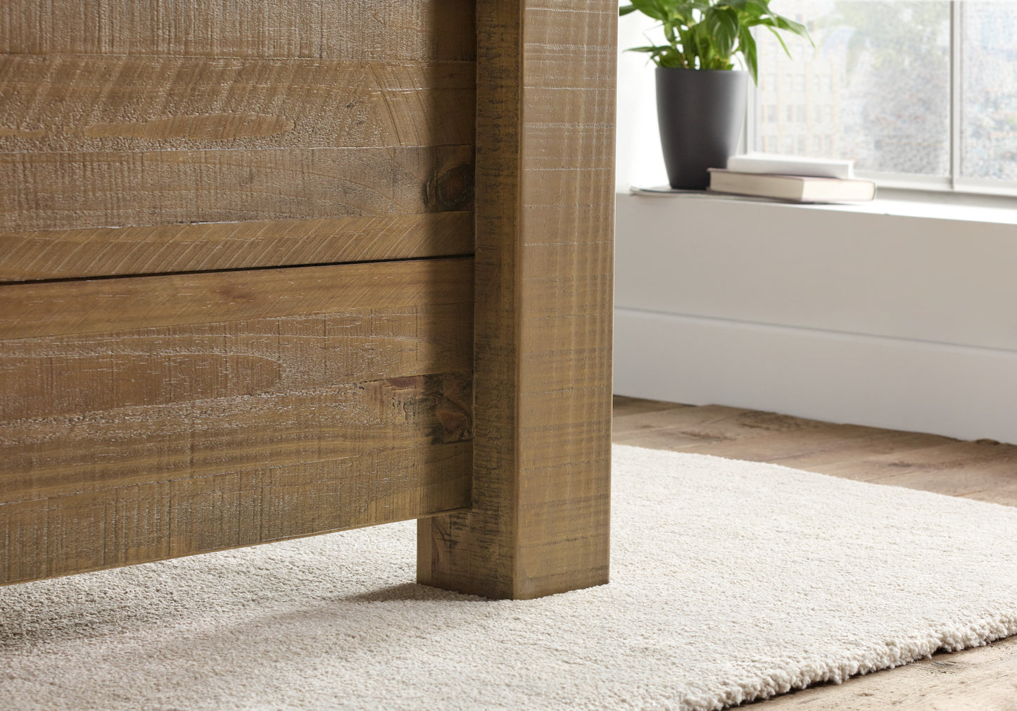 Plank Wooden Bed Frame LFE Bed time4sleepadmin