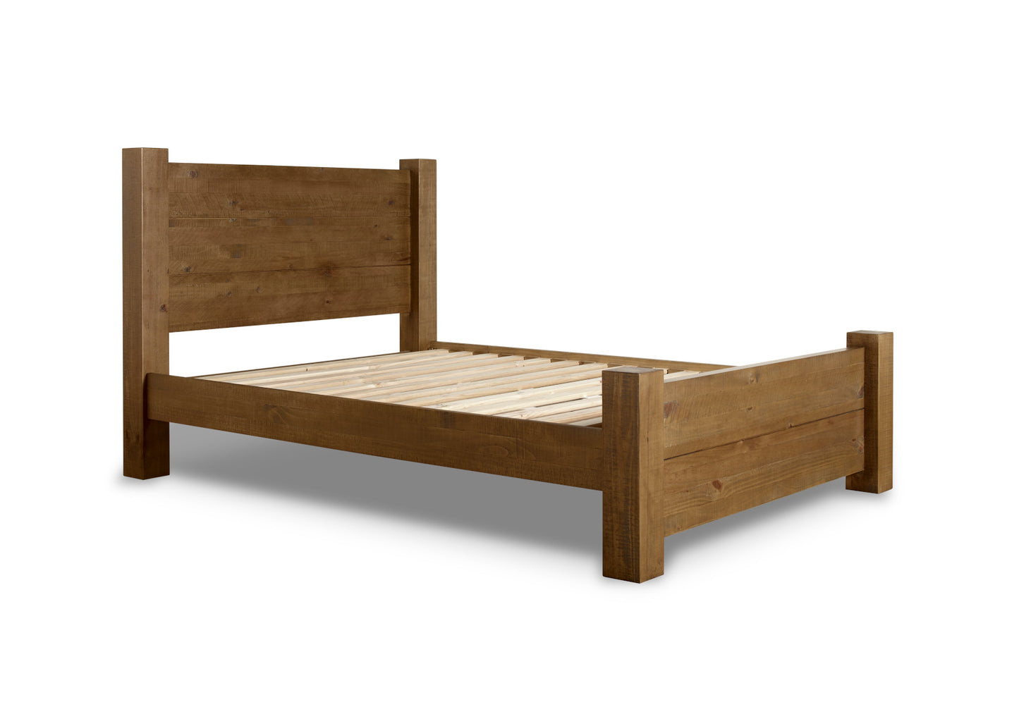 Plank Wooden Bed Frame LFE Bed time4sleepadmin