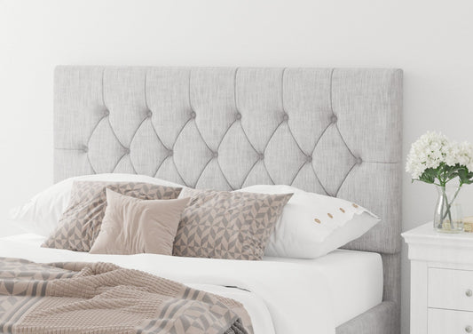 York Ottoman Pastel Cotton Storm Bed Frame Only - Bed - Time4Sleep