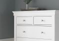Chateaux White 5 Drawer Chest