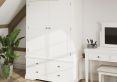 Anna White 2 Door 4 Drawer Wardrobe Only