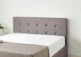 Essentials Upholstered Ottoman Grey Linen Double Bed Frame