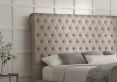 Aldwych Naples Silver Upholstered Compact Double Sleigh Bed Only