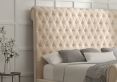 Aldwych Savannah Almond Upholstered King Size Sleigh Bed Only