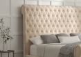 Aldwych Savannah Almond Upholstered Double Sleigh Bed Only
