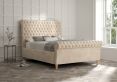 Aldwych Savannah Almond Upholstered Super King Size Sleigh Bed Only