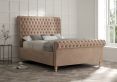 Aldwych Savannah Mocha Upholstered King Size Sleigh Bed Only