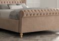 Aldwych Savannah Mocha Upholstered King Size Sleigh Bed Only