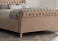 Aldwych Savannah Mocha Upholstered King Size Sleigh Bed Only