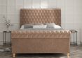 Aldwych Savannah Mocha Upholstered Double Sleigh Bed Only