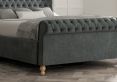 Aldwych Savannah Ocean Upholstered Compact Double Sleigh Bed Only