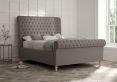 Aldwych Shetland Mercury Upholstered Compact Double Sleigh Bed Only