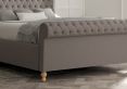 Aldwych Shetland Mercury Upholstered King Size Sleigh Bed Only