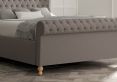 Aldwych Shetland Mercury Upholstered Single Sleigh Bed Only