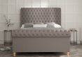 Aldwych Shetland Mercury Upholstered Compact Double Sleigh Bed Only