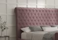 Aldwych Velvet Lilac Upholstered Double Sleigh Bed Only