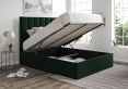 Amalfi Hugo Bottle Green Upholstered Ottoman King Size Bed Frame Only