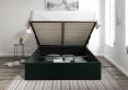 Amalfi Hugo Bottle Green Upholstered Ottoman King Size Bed Frame Only