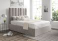 Amalfi Hugo Platinum Upholstered Ottoman King Size Bed Frame Only