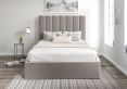 Amalfi Hugo Platinum Upholstered Ottoman King Size Bed Frame Only