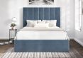 Amalfi Hugo Wedgewood Upholstered Ottoman Super King Size Bed Frame Only