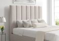 Amalfi Linea Fog Upholstered Ottoman Double Bed Frame Only