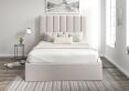 Amalfi Linea Fog Upholstered Ottoman King Size Bed Frame Only