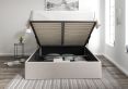 Amalfi Linea Fog Upholstered Ottoman Single Bed Frame Only