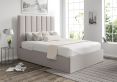 Amalfi Trebla Chalk Upholstered Ottoman King Size Bed Frame Only