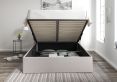 Amalfi Trebla Chalk Upholstered Ottoman Single Bed Frame Only