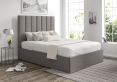 Amalfi Trebla Charcoal Upholstered Ottoman King Size Bed Frame Only