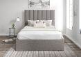 Amalfi Trebla Charcoal Upholstered Ottoman King Size Bed Frame Only