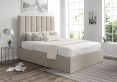 Amalfi Trebla Flax Upholstered Ottoman Double Bed Frame Only