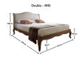 Amelia Oak Bed Frame - LFE - Double Bed Frame Only