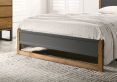 Harmony Amelia Charcoal Wooden Double Bed Frame Only