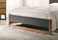 Harmony Amelia Charcoal Wooden King Size Bed Frame