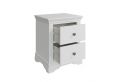 Anna White 2Drw Bedside Cabinet Only