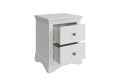 Anna White 2Drw Large Bedside Cabinet Only