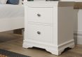 Anna White 2Drw Large Bedside Cabinet Only
