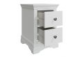 Anna White 2Drw Bedside Cabinet