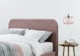 Elona Rosa Pink Velvet Upholstered Bed Frame