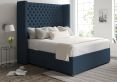 Emma Ottoman Double Arran Cyan Headboard & Base