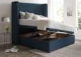 Emma Ottoman Double Arran Cyan Headboard & Base