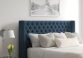 Bella Ottoman Double Arran Cyan Headboard & Base