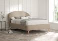 Lunar Upholstered Bed Frame - Super King Size Bed Frame Only - Arran Natural