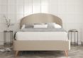 Lunar Upholstered Bed Frame - King Size Bed Frame Only - Arran Natural